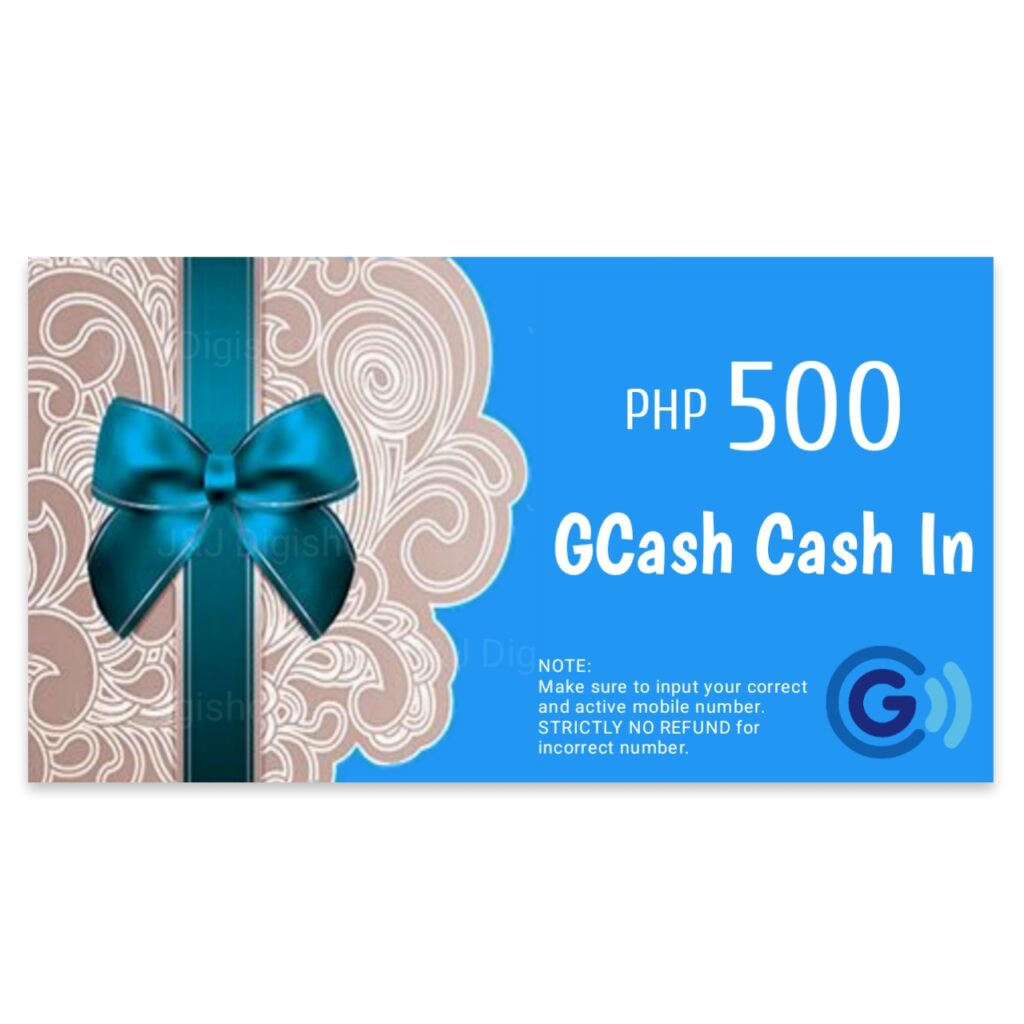 J&J Digishop® GCASH Cash In 500